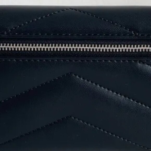 Michael Kors NWT Jet Set Travel Leather Quilted Large Trifold Wallet (Black) - Picture 10 of 12